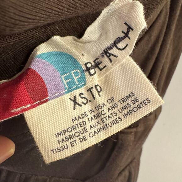 FREE PEOPLE FP BEACH BROWN Dani Multi Way Convertible One Piece Jumpsuit Size XS - Picture 10 of 15